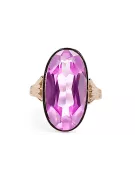 Stil Vintage Inel Ametist Original vintage din aur roz de 14k vrc113r